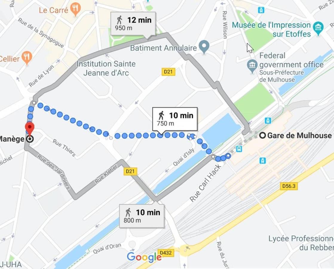 3P Cosy A Mulhouse, 55 M2 Appartement Buitenkant foto